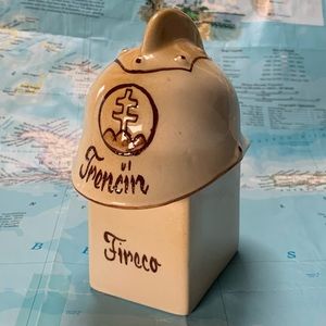 Trencin Fireco. A Slovakian ceramic fire fighter helmet.🪷